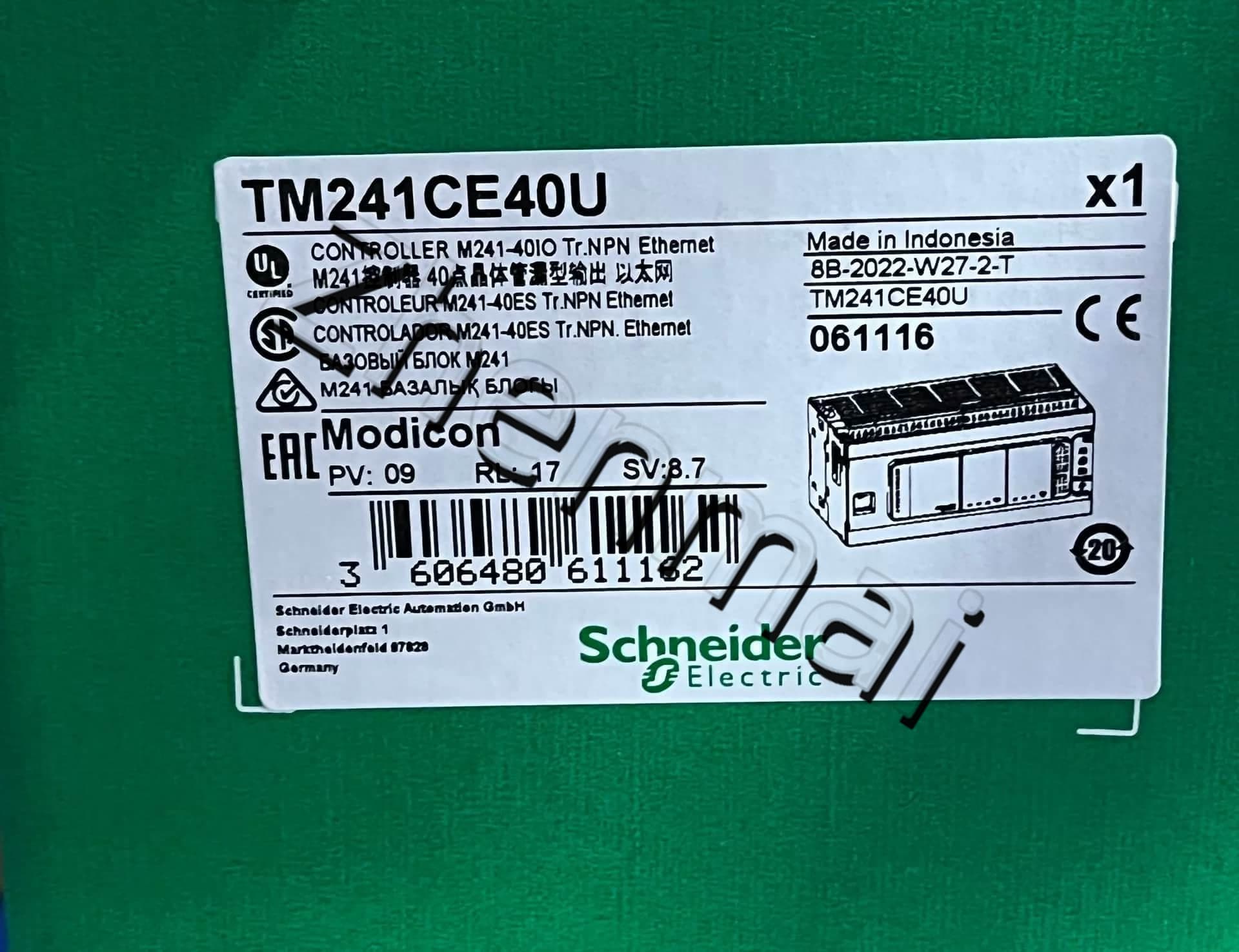 محولات التردد شنايدر TM241CE40U جديدة ومبتكرة وأصلية بنسبة 100%، وقواطع الدائرة، والموصلات، وأجهزة الحماية