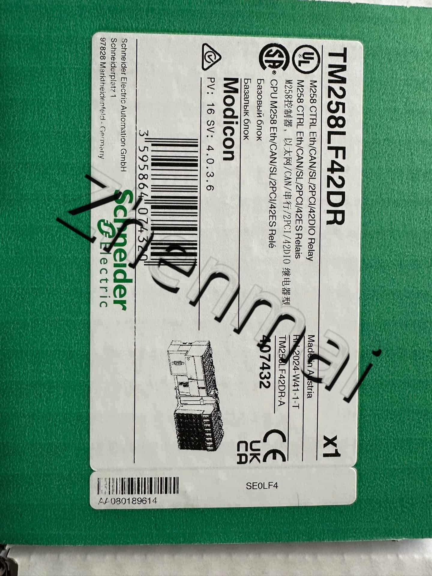 محولات التردد Schneider TM258LF42DR الجديدة والأصلية والأصلية بنسبة 100%، وقواطع الدائرة، والموصلات، وأجهزة الحماية