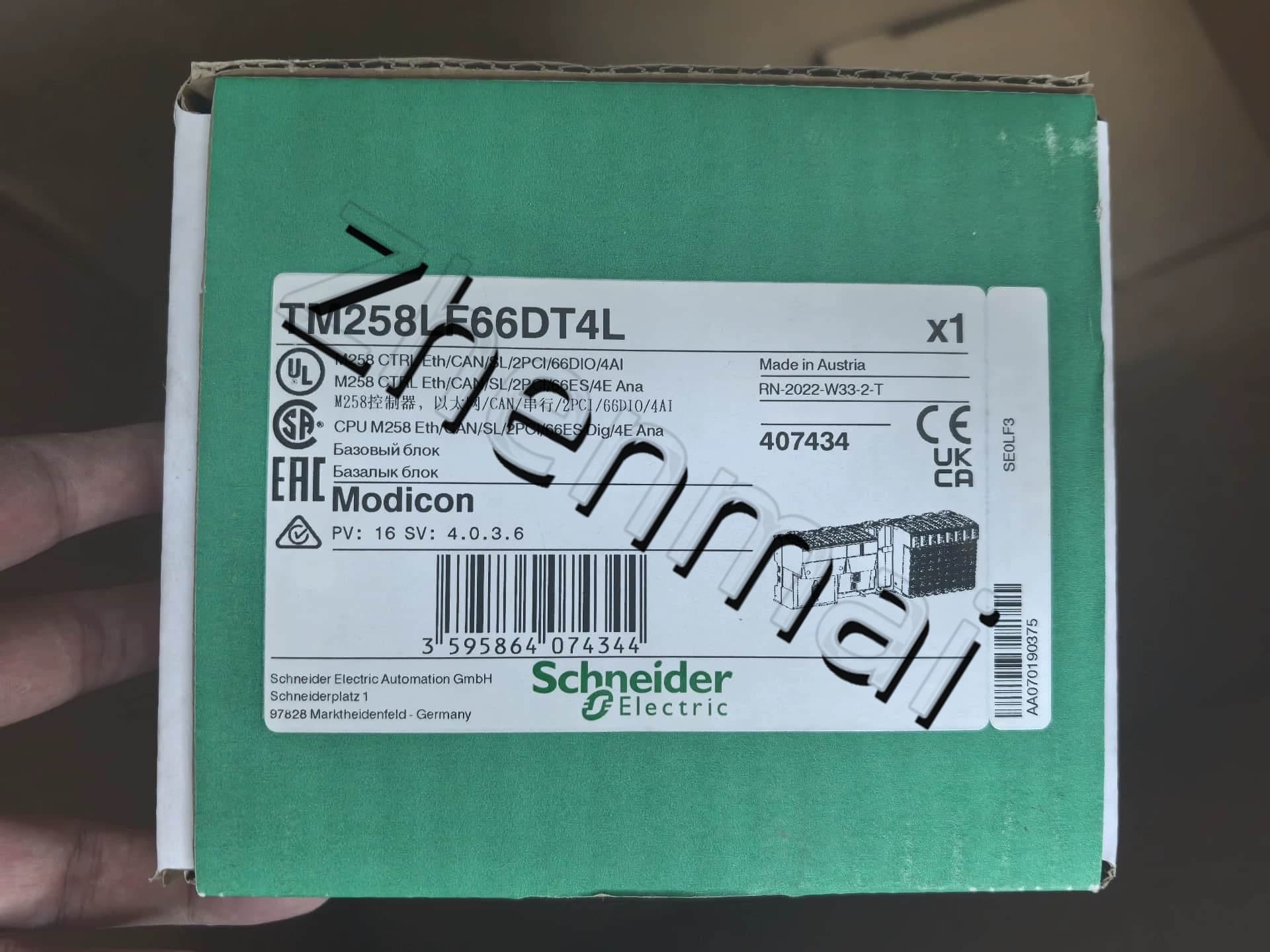 محولات التردد Schneider TM258LF66DT4L الجديدة والأصلية والأصلية بنسبة 100%، وقواطع الدائرة، والموصلات، وأجهزة الحماية
