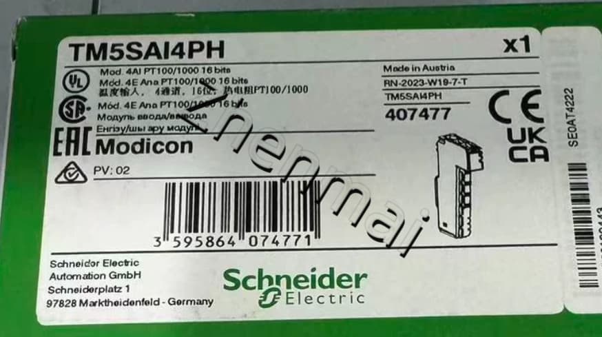 محولات التردد شنايدر TM5SAI4PH جديدة ومبتكرة وأصلية بنسبة 100%، وقواطع الدائرة، والموصلات، وأجهزة الحماية