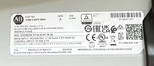 2198-C4075-ERS محرك سيرفو Kinetix 5300، علامة تجارية جديدة وأصيلة، توصيل سريع