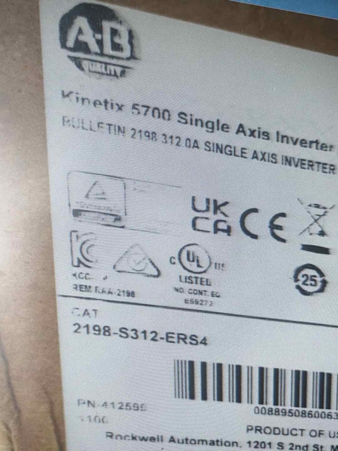 2198-S312-ERS4 Kinetix 5700 سيرفو، العلامة التجارية الجديدة والحقيقية