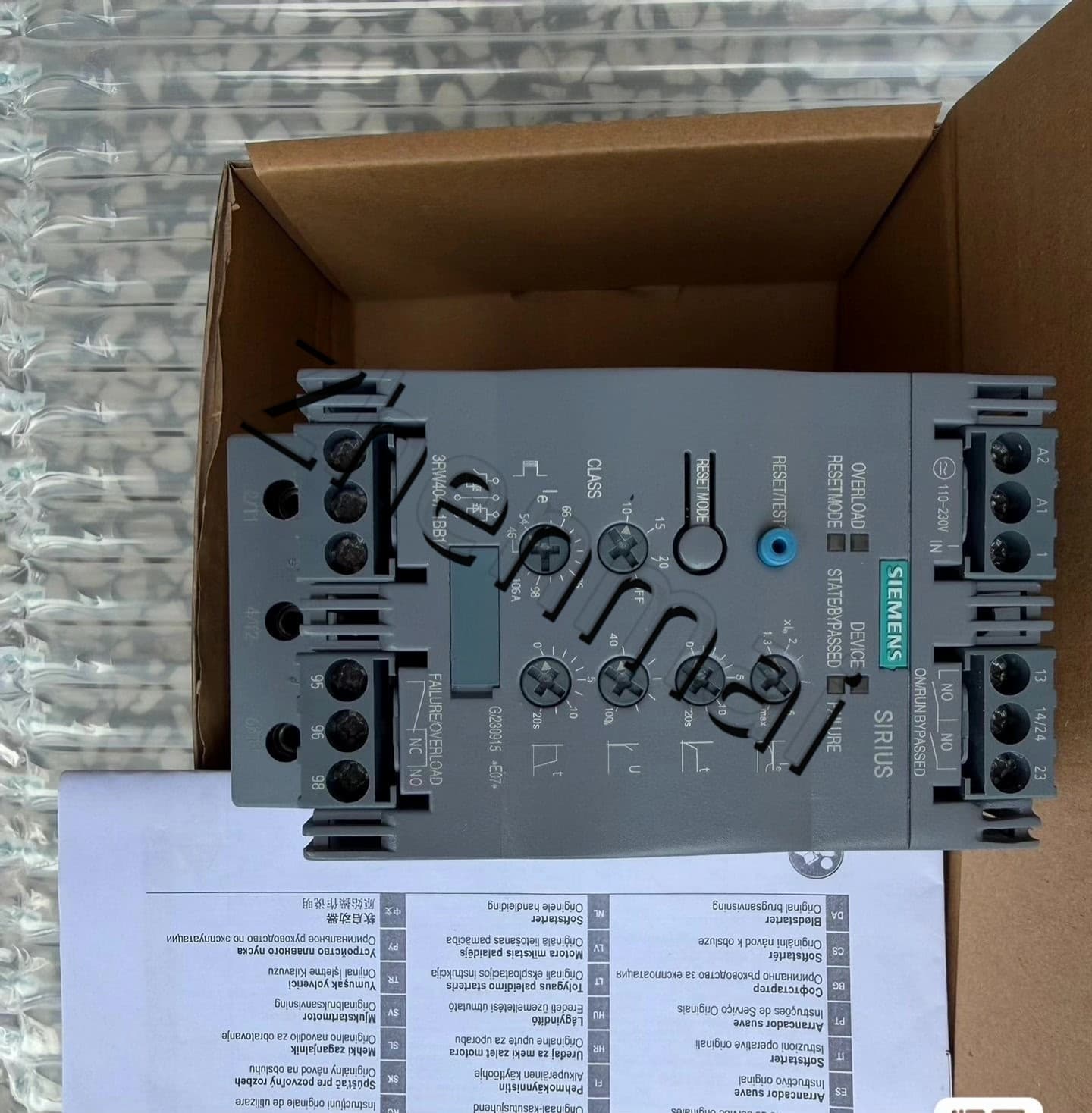 العلامة التجارية الجديدة، الأصلية، مباشرة من المصنع Siemens 3RW4047-1BB14 Soft Starter SIRIUS SOFT STARTER